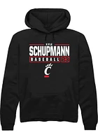 Kyle Schupmann Rally Cincinnati Bearcats Mens NIL Stacked Box Long Sleeve Hoodie