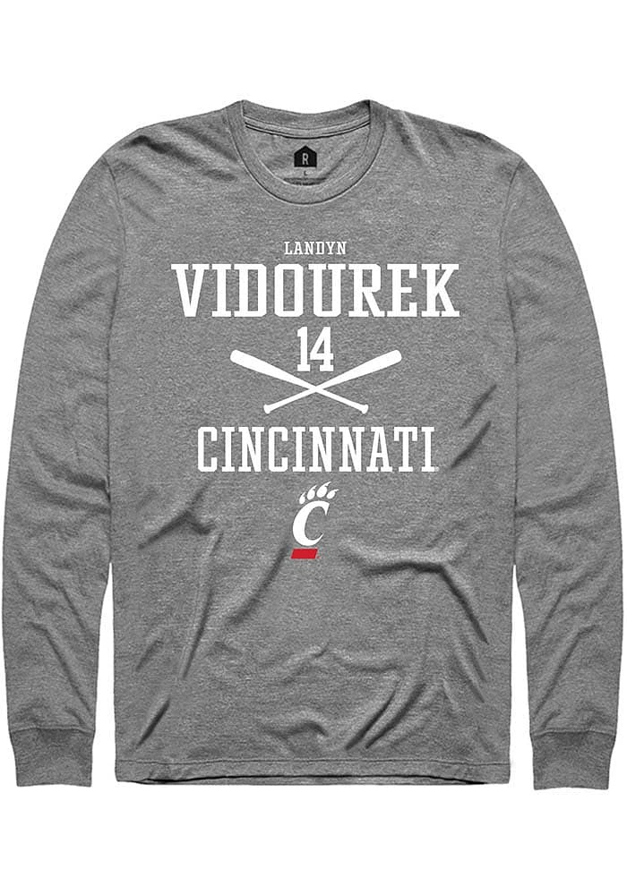 Landyn Vidourek  Cincinnati Bearcats Graphite Rally NIL Sport Icon Long Sleeve T Shirt