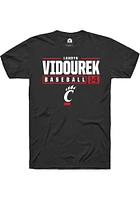 Landyn Vidourek Cincinnati Bearcats Rally NIL Stacked Box Short Sleeve T Shirt