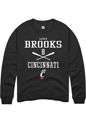 Lauden Brooks Rally Cincinnati Bearcats Mens NIL Sport Icon Long Sleeve Crew Sweatshirt