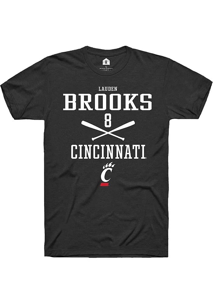 Lauden Brooks Cincinnati Bearcats Rally NIL Sport Icon Short Sleeve T Shirt