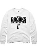 Lauden Brooks Rally Cincinnati Bearcats Mens NIL Stacked Box Long Sleeve Crew Sweatshirt