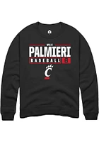 Max Palmieri Rally Cincinnati Bearcats Mens NIL Stacked Box Long Sleeve Crew Sweatshirt