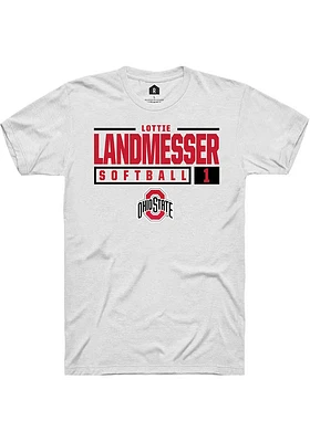 lottie landmesser Ohio State Buckeyes Rally NIL Stacked Box Short Sleeve T Shirt