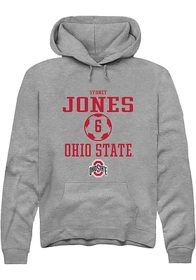 Sydney Jones  Rally Ohio State Buckeyes Mens Graphite NIL Sport Icon Long Sleeve Hoodie