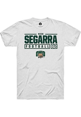 Nick Segarra Ohio Bobcats Rally NIL Stacked Box Short Sleeve T Shirt