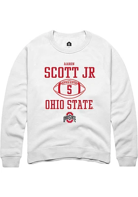 Aaron Scott Jr Rally Ohio State Buckeyes Mens NIL Sport Icon Long Sleeve Crew Sweatshirt