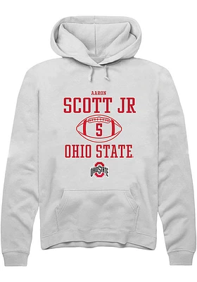 Aaron Scott Jr Rally Ohio State Buckeyes Mens NIL Sport Icon Long Sleeve Hoodie