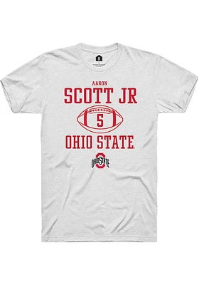 Aaron Scott Jr Ohio State Buckeyes Rally NIL Sport Icon Short Sleeve T Shirt