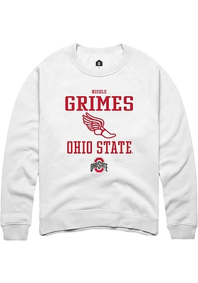 Nicole Grimes Rally Ohio State Buckeyes Mens NIL Sport Icon Long Sleeve Crew Sweatshirt