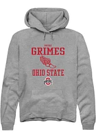 Nicole Grimes  Rally Ohio State Buckeyes Mens Graphite NIL Sport Icon Long Sleeve Hoodie