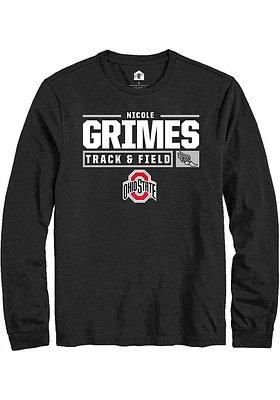 Nicole Grimes Ohio State Buckeyes Rally NIL Stacked Box Long Sleeve T Shirt