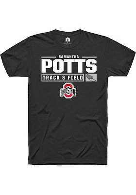 Samantha Potts Ohio State Buckeyes Rally NIL Stacked Box Short Sleeve T Shirt