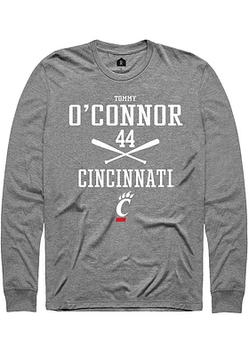 Tommy O'Connor  Cincinnati Bearcats Graphite Rally NIL Sport Icon Long Sleeve T Shirt