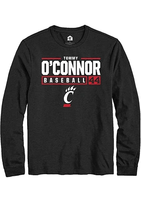 Tommy O'Connor Cincinnati Bearcats Rally NIL Stacked Box Long Sleeve T Shirt