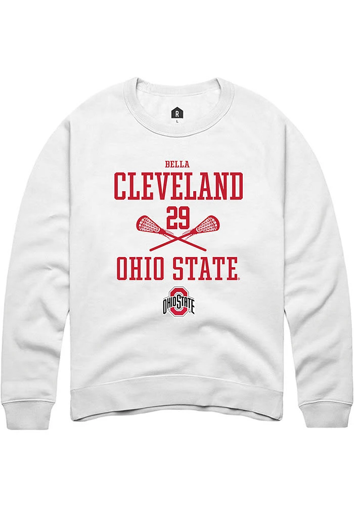 Bella Cleveland Rally Ohio State Buckeyes Mens NIL Sport Icon Long Sleeve Crew Sweatshirt