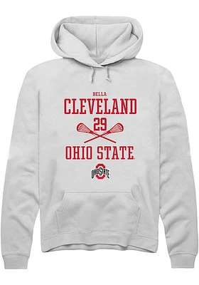 Bella Cleveland Rally Ohio State Buckeyes Mens NIL Sport Icon Long Sleeve Hoodie