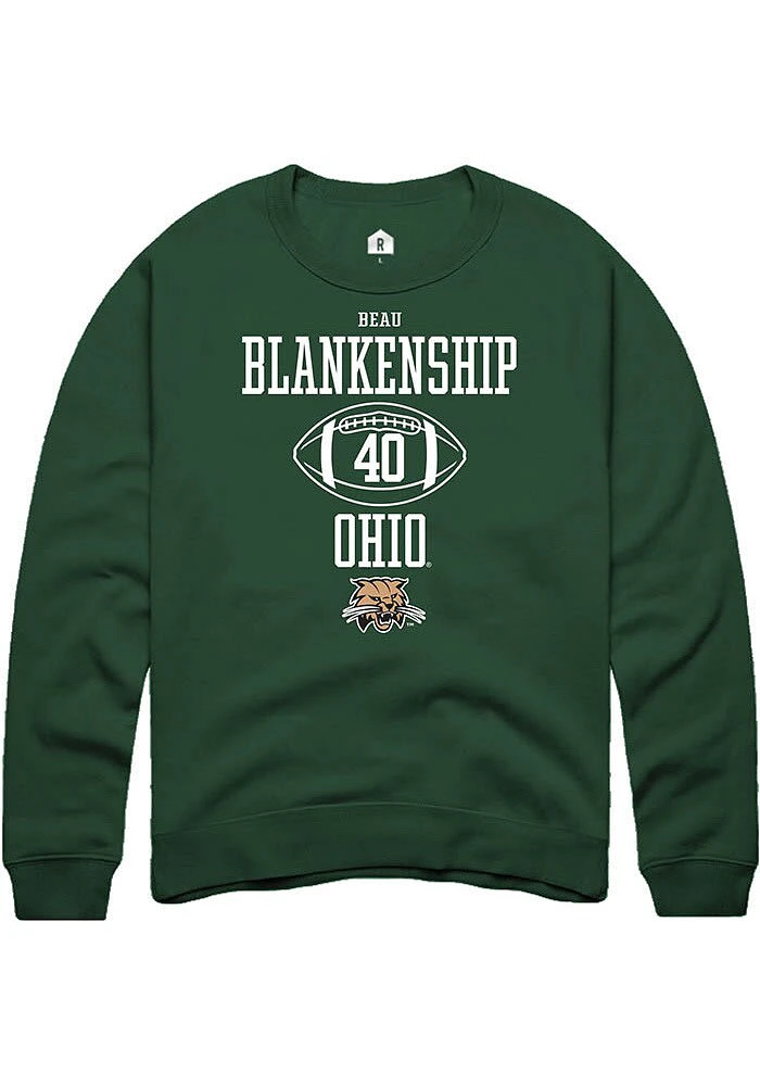 Beau Blankenship Rally Ohio Bobcats Mens NIL Sport Icon Long Sleeve Crew Sweatshirt