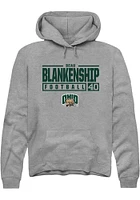 Beau Blankenship  Rally Ohio Bobcats Mens Graphite NIL Stacked Box Long Sleeve Hoodie