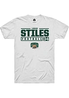 Lukas Stiles Ohio Bobcats Rally NIL Stacked Box Short Sleeve T Shirt