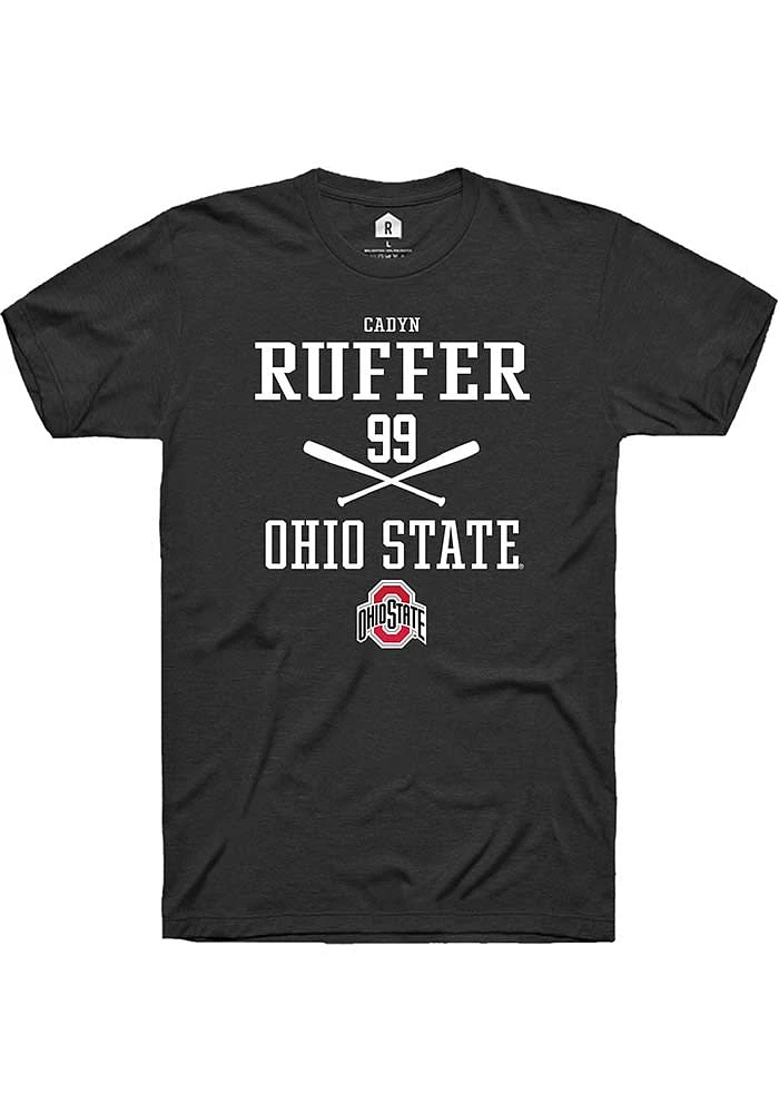 Cadyn Ruffer Ohio State Buckeyes Rally NIL Sport Icon Short Sleeve T Shirt