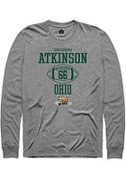 Christophe Atkinson  Ohio Bobcats Graphite Rally NIL Sport Icon Long Sleeve T Shirt