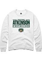 Christophe Atkinson Rally Ohio Bobcats Mens NIL Stacked Box Long Sleeve Crew Sweatshirt