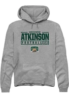 Christophe Atkinson  Rally Ohio Bobcats Mens Graphite NIL Stacked Box Long Sleeve Hoodie