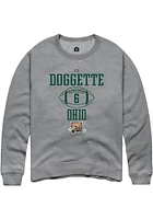 CJ Doggette  Rally Ohio Bobcats Mens Graphite NIL Sport Icon Long Sleeve Crew Sweatshirt