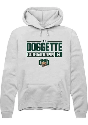 CJ Doggette Rally Ohio Bobcats Mens NIL Stacked Box Long Sleeve Hoodie