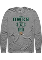 Coleman Owen  Ohio Bobcats Graphite Rally NIL Sport Icon Long Sleeve T Shirt