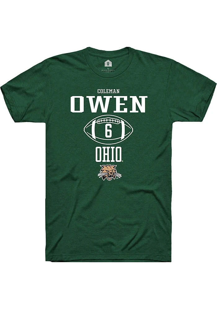 Coleman Owen Ohio Bobcats Rally NIL Sport Icon Short Sleeve T Shirt