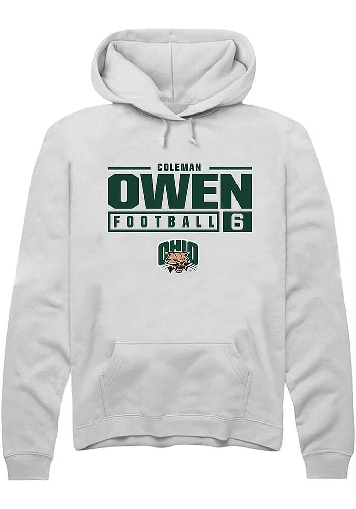 Coleman Owen Rally Ohio Bobcats Mens NIL Stacked Box Long Sleeve Hoodie