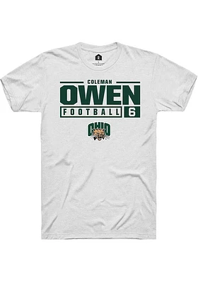 Coleman Owen Ohio Bobcats Rally NIL Stacked Box Short Sleeve T Shirt