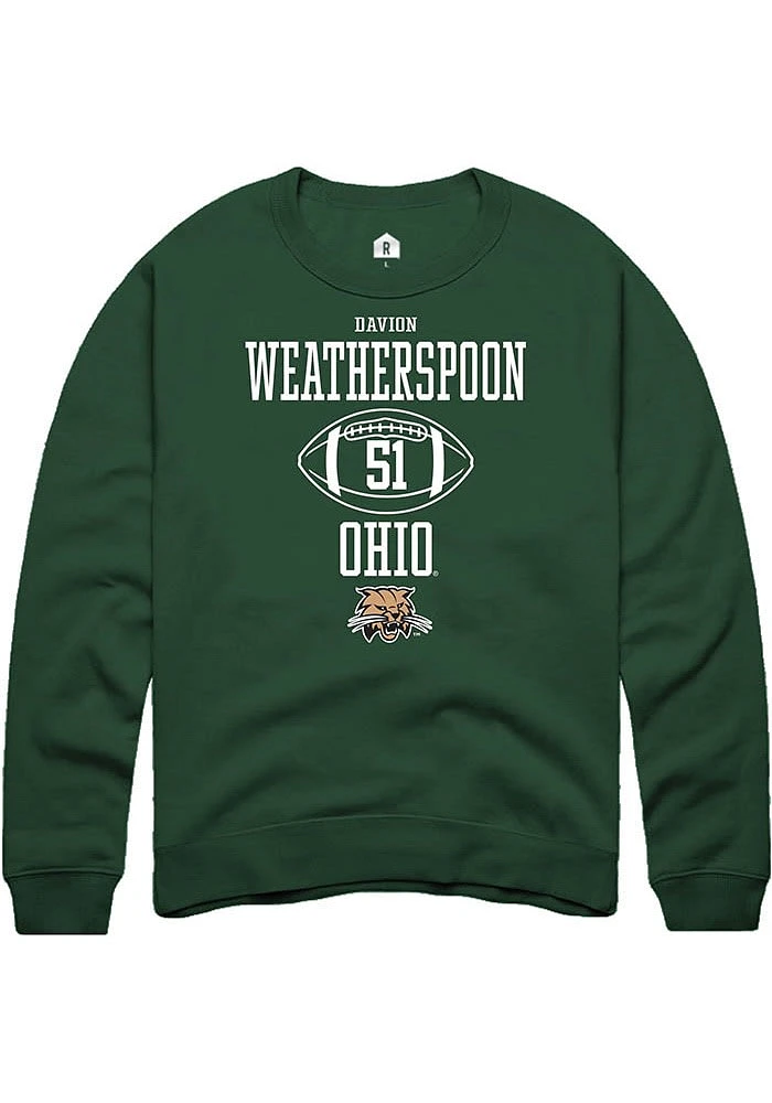 Davion Weatherspoon Rally Ohio Bobcats Mens NIL Sport Icon Long Sleeve Crew Sweatshirt