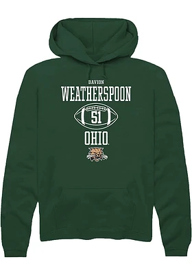 Davion Weatherspoon Rally Ohio Bobcats Mens NIL Sport Icon Long Sleeve Hoodie