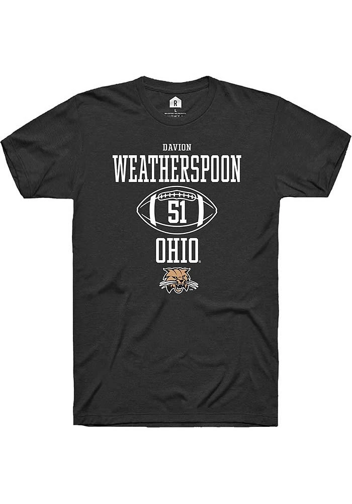 Davion Weatherspoon Ohio Bobcats Rally NIL Sport Icon Short Sleeve T Shirt