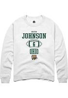 Dustin Johnson Rally Ohio Bobcats Mens NIL Sport Icon Long Sleeve Crew Sweatshirt