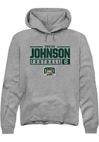 Dustin Johnson  Rally Ohio Bobcats Mens Graphite NIL Stacked Box Long Sleeve Hoodie