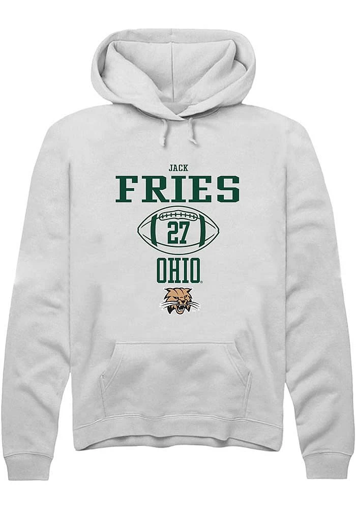 Jack Fries Rally Ohio Bobcats Mens NIL Sport Icon Long Sleeve Hoodie