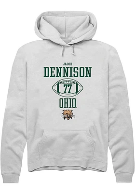 Jacob Dennison Rally Ohio Bobcats Mens NIL Sport Icon Long Sleeve Hoodie