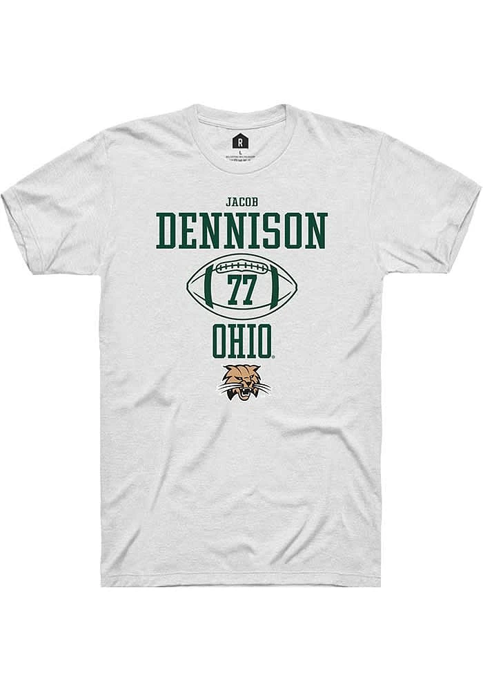 Jacob Dennison Ohio Bobcats Rally NIL Sport Icon Short Sleeve T Shirt