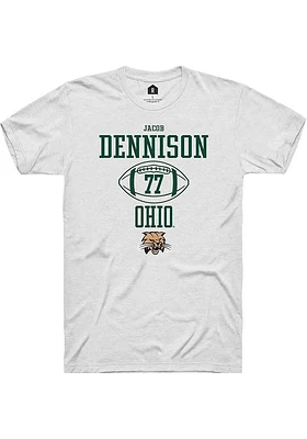 Jacob Dennison Ohio Bobcats Rally NIL Sport Icon Short Sleeve T Shirt