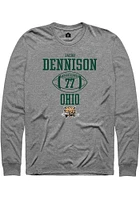 Jacob Dennison  Ohio Bobcats Graphite Rally NIL Sport Icon Long Sleeve T Shirt