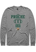 Jacob Proche  Ohio Bobcats Graphite Rally NIL Sport Icon Long Sleeve T Shirt