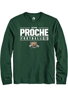 Jacob Proche Ohio Bobcats Rally NIL Stacked Box Long Sleeve T Shirt