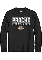 Jacob Proche Ohio Bobcats Rally NIL Stacked Box Long Sleeve T Shirt