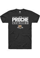 Jacob Proche Ohio Bobcats Rally NIL Stacked Box Short Sleeve T Shirt