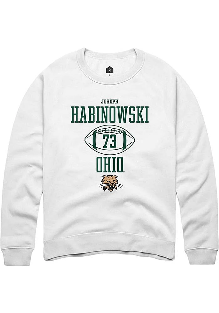 Joseph Habinowski Rally Ohio Bobcats Mens NIL Sport Icon Long Sleeve Crew Sweatshirt