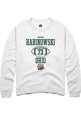 Joseph Habinowski Rally Ohio Bobcats Mens NIL Sport Icon Long Sleeve Crew Sweatshirt